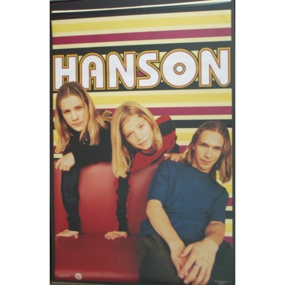 NEW Vintage 1997 Hanson #009 Speechless Poster 90s Band Taylor Isaac Zac Sealed